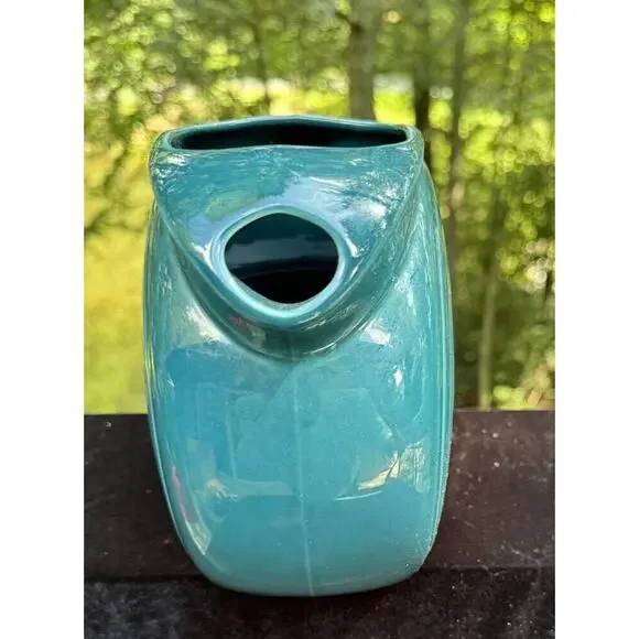 Large Vintage 8” Tall Disk PITCHER turquoise blue FIESTA WARE Fiesta Excellent!